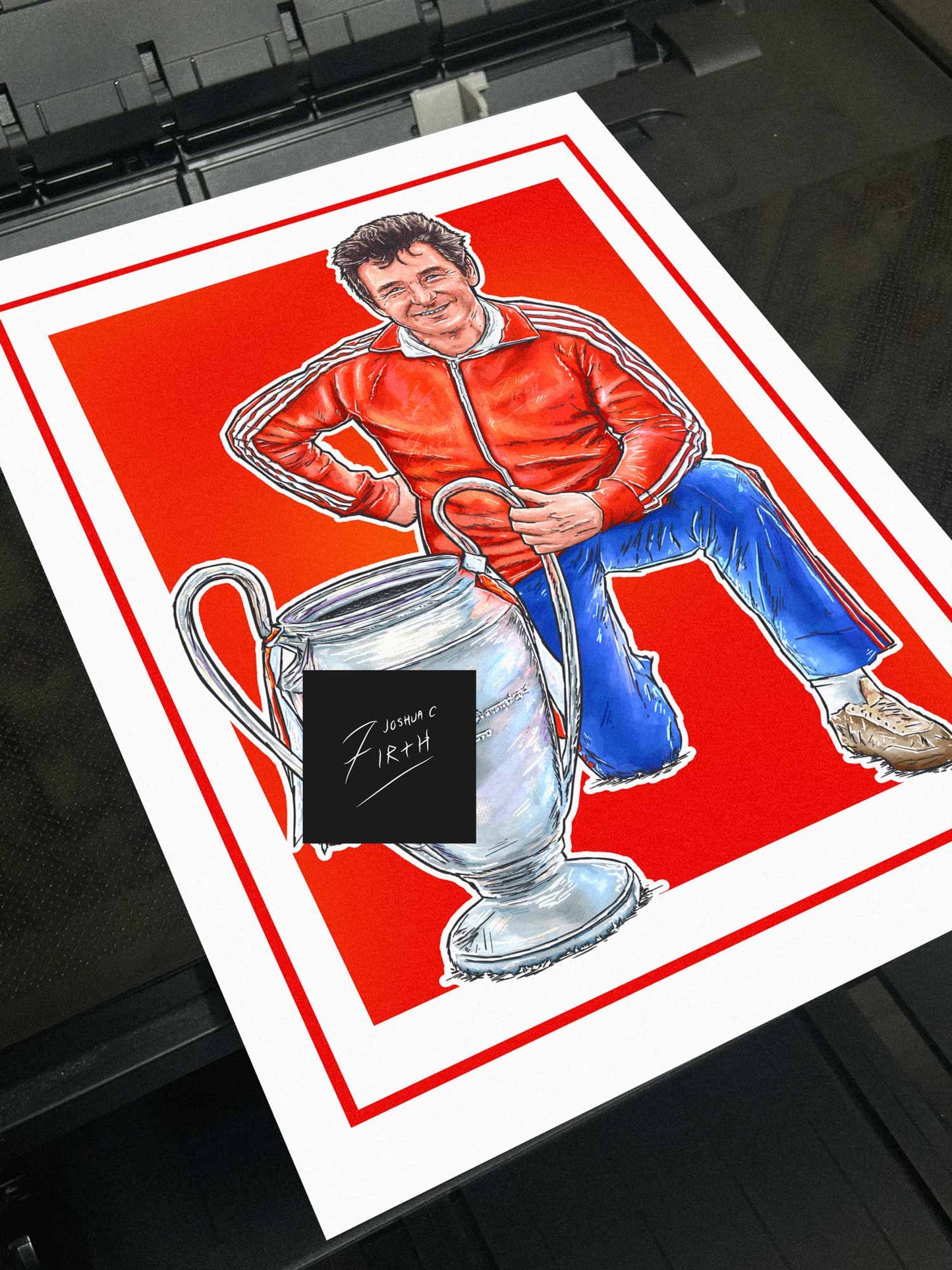 Vivid artwork of Nottingham Forest legend Brian Clough, printed on high-quality paper. Available in A4, A3, and A5 sizes, this premium poster print is perfect for any Forest fan looking to showcase their admiration for the iconic manager. A must-have addition to any football fan's collection!