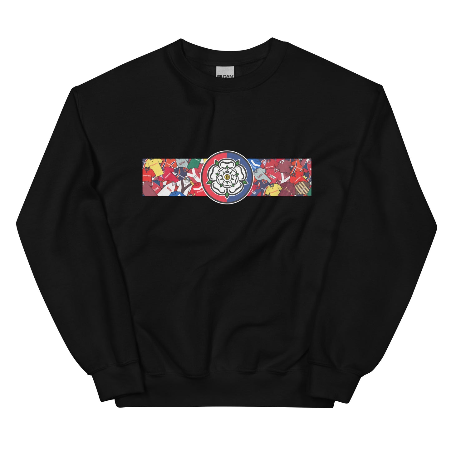 Celebrate your Minstermen pride with this York City FC-inspired retro football sweatshirt, featuring a bold central white rose of Yorkshire design. This unisex pullover blends vintage kit aesthetics with cosy, everyday comfort—perfect for chilly match days at the LNER Community Stadium, pub nights, or laid-back casual wear. The design pays homage to classic York City jerseys while proudly honouring the club’s rich history and Yorkshire roots. A must-have gift or wardrobe essential for loyal supporters