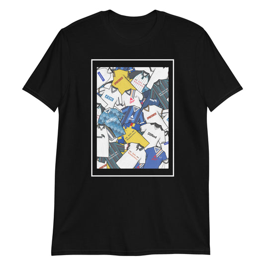 Celebrate your Rams pride with this Derby County FC T-shirt, designed for fans who love classic football style. Featuring a striking mashup collage of Derby County’s iconic football shirts, this retro-style T-shirt showcases the club’s rich history and heritage in one bold design. Perfect for match days, casual wear, or as a Derby County football gift, it combines vintage football culture with modern comfort. A must-have Derby County T-shirt for true supporters who value the club’s legacy and timeless