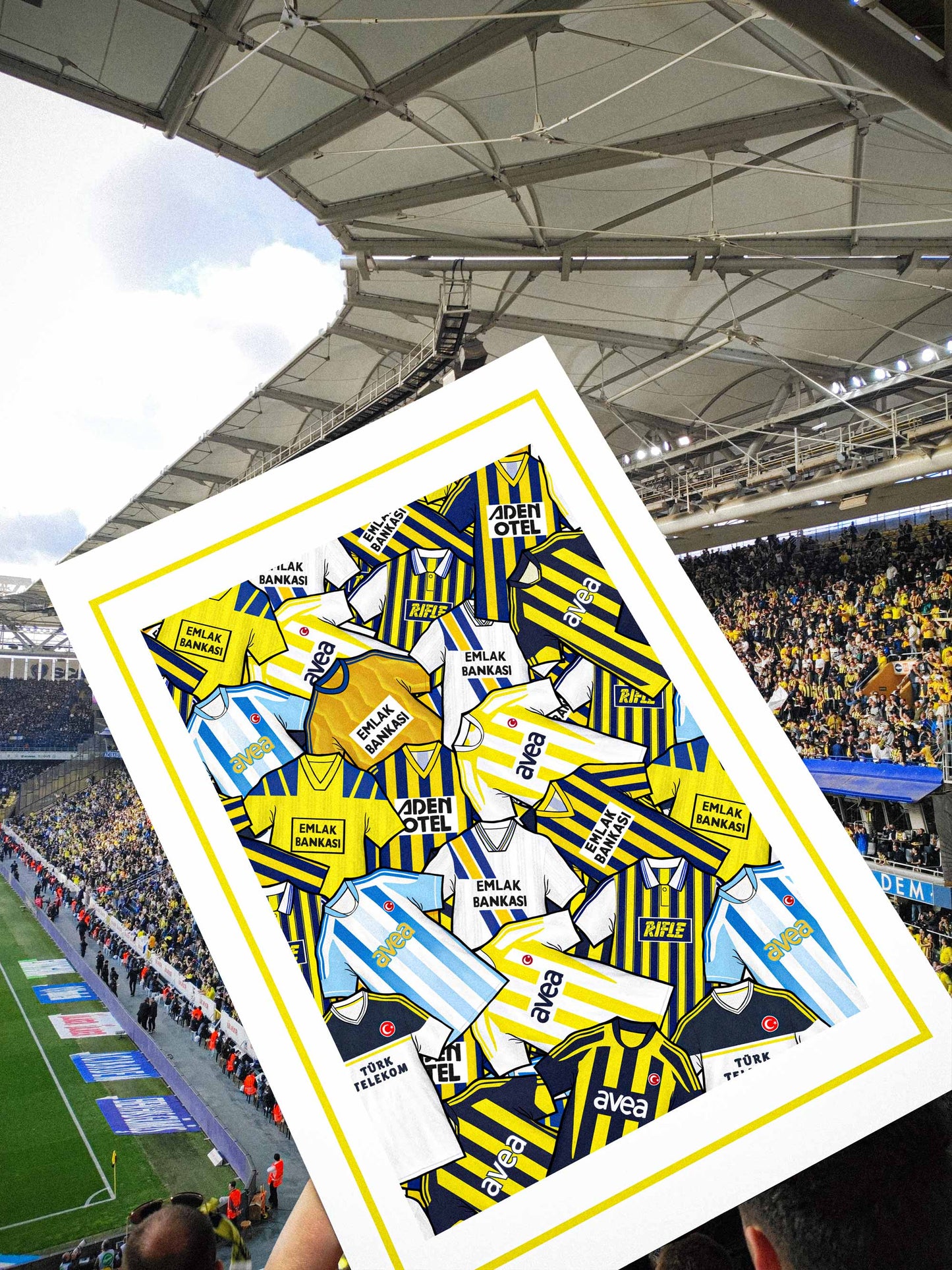 Artwork themed by those legendary Fenerbahce classics of the past, inspired by the biggest club in Turkey