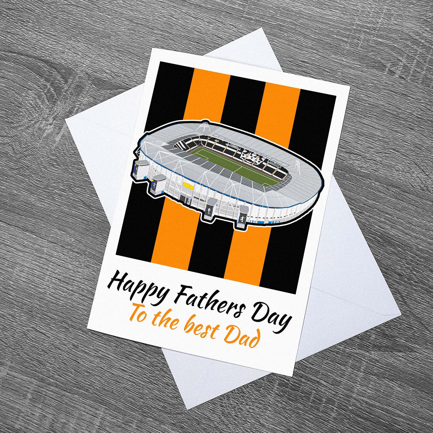 Hull City themed MKM Stadium Fathers Day card