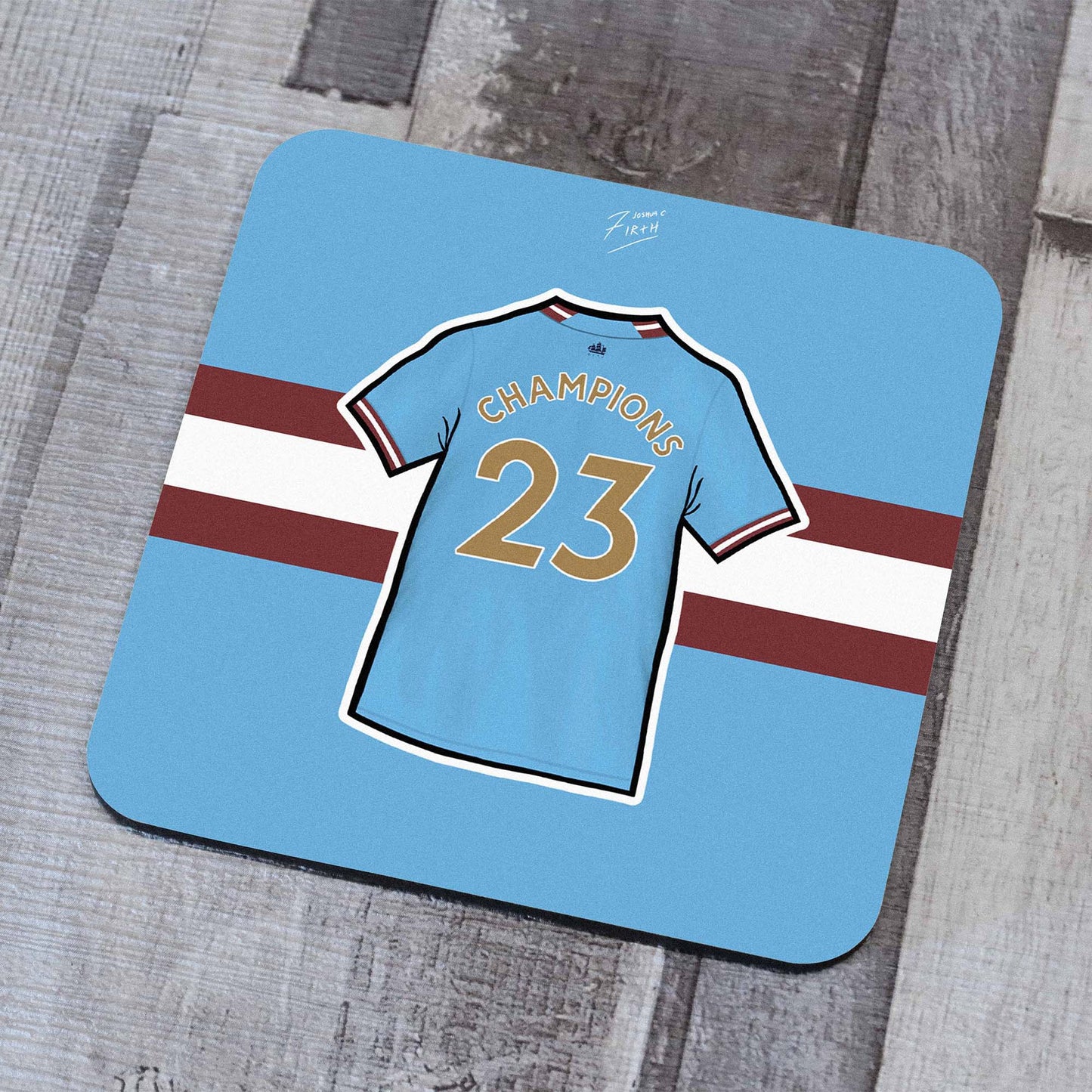 MCFC Champions 23 Coaster
