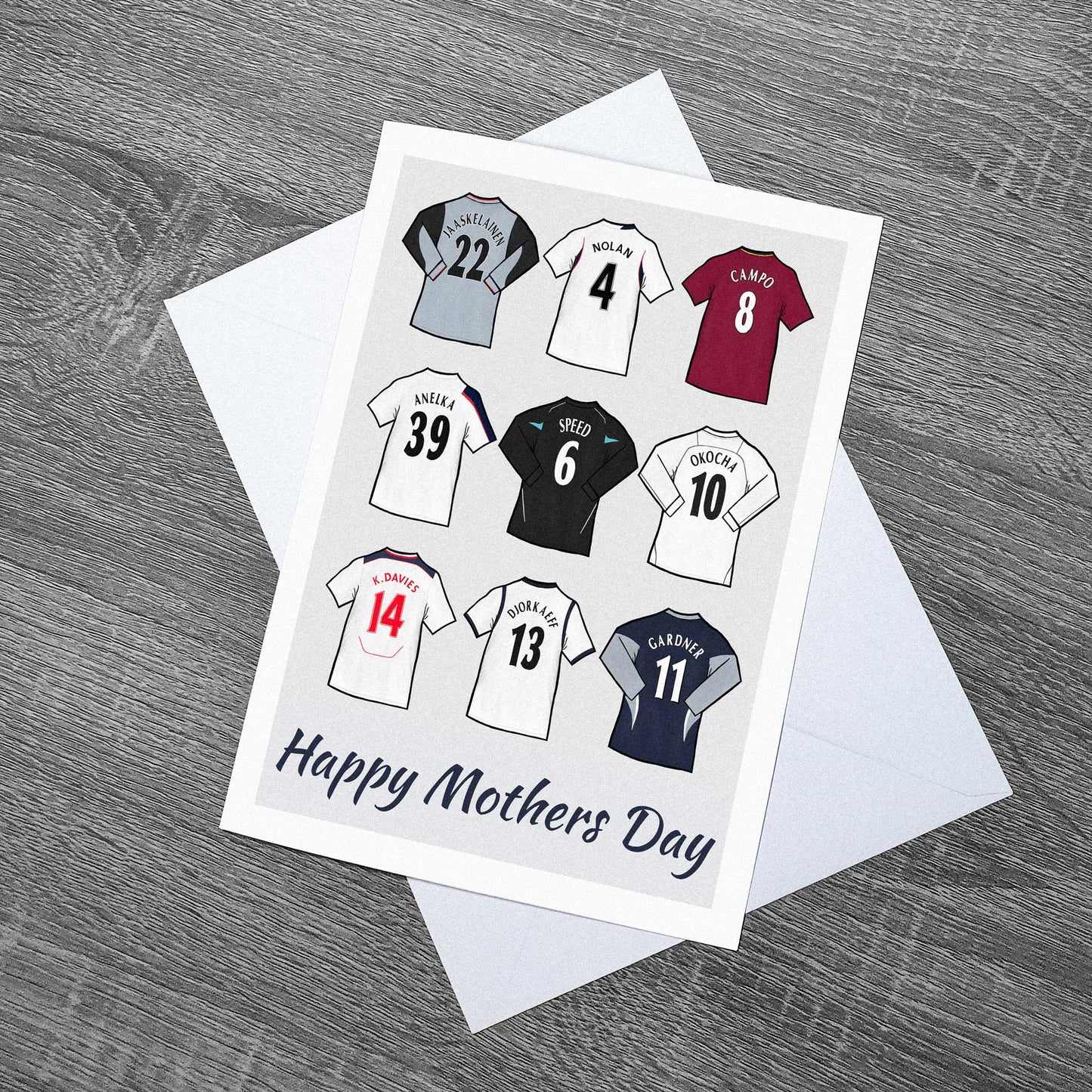 Mothers Day Bolton Wanderers themed featuring some of the greatest player jerseys in their history!
