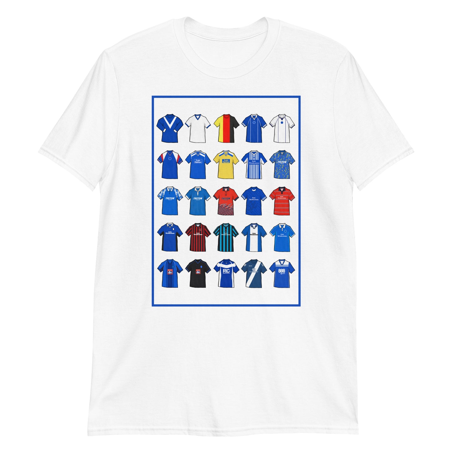 This T-shirt design is inspired by Birmingham City FC’s legendary kits, blending the club’s signature royal blue and white with a sleek, modern edge. Featuring retro jersey patterns and rich textured details, it celebrates the proud history and enduring spirit of the Blues. A perfect fusion of classic football heritage and contemporary street style—designed for true Birmingham City supporters