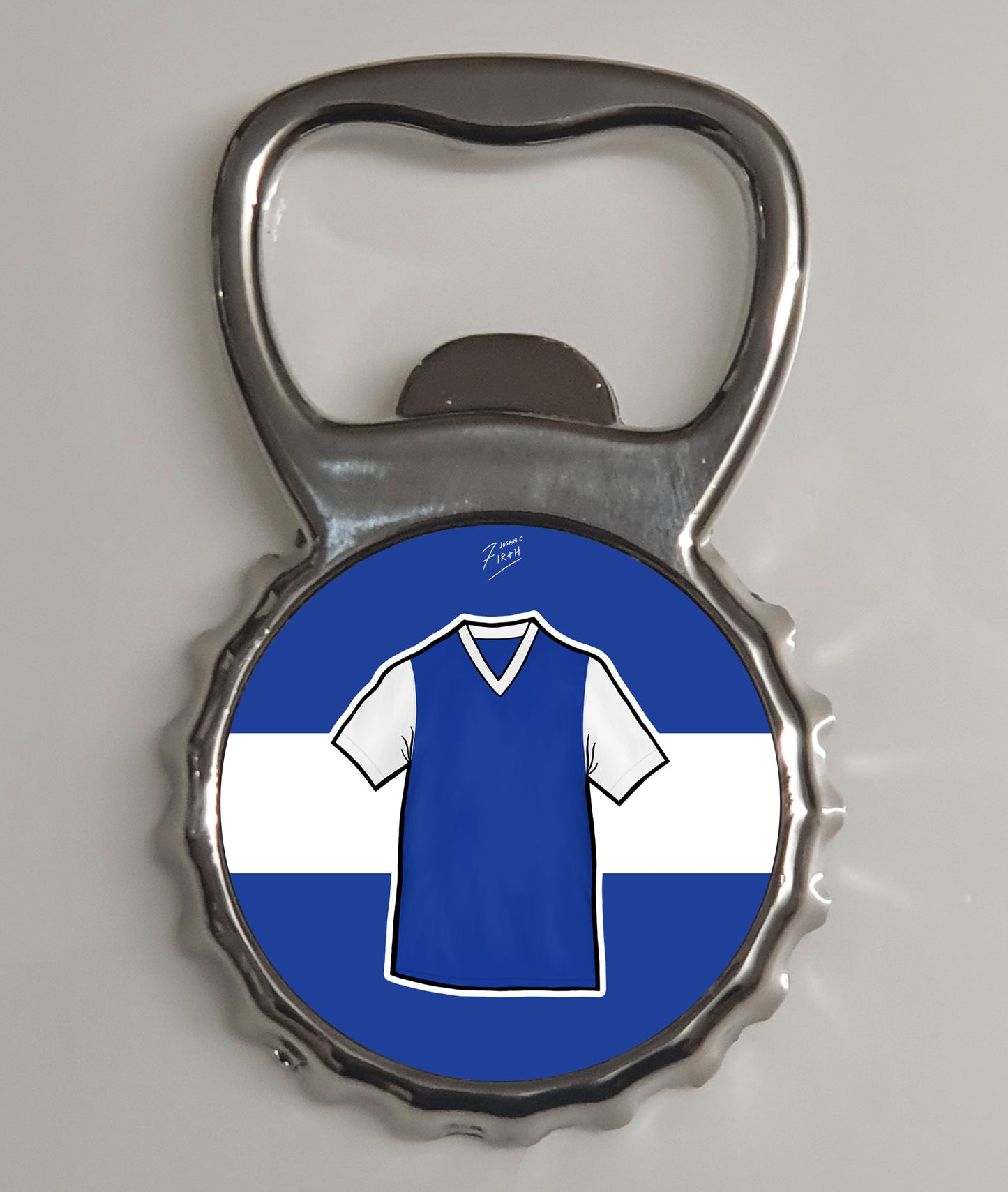 Ipswich 1962 Home Shirt Metal Bottle Opener Fridge Magnet