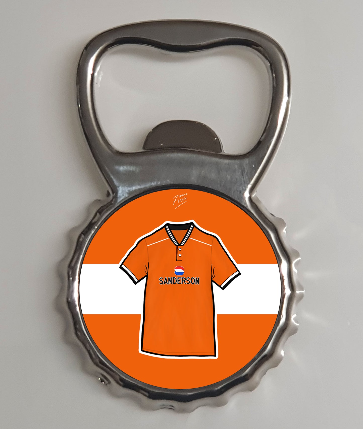 Sheff Wed 1996-98 Away Shirt Memorabilia Metal Bottle Opener Fridge Magnet
