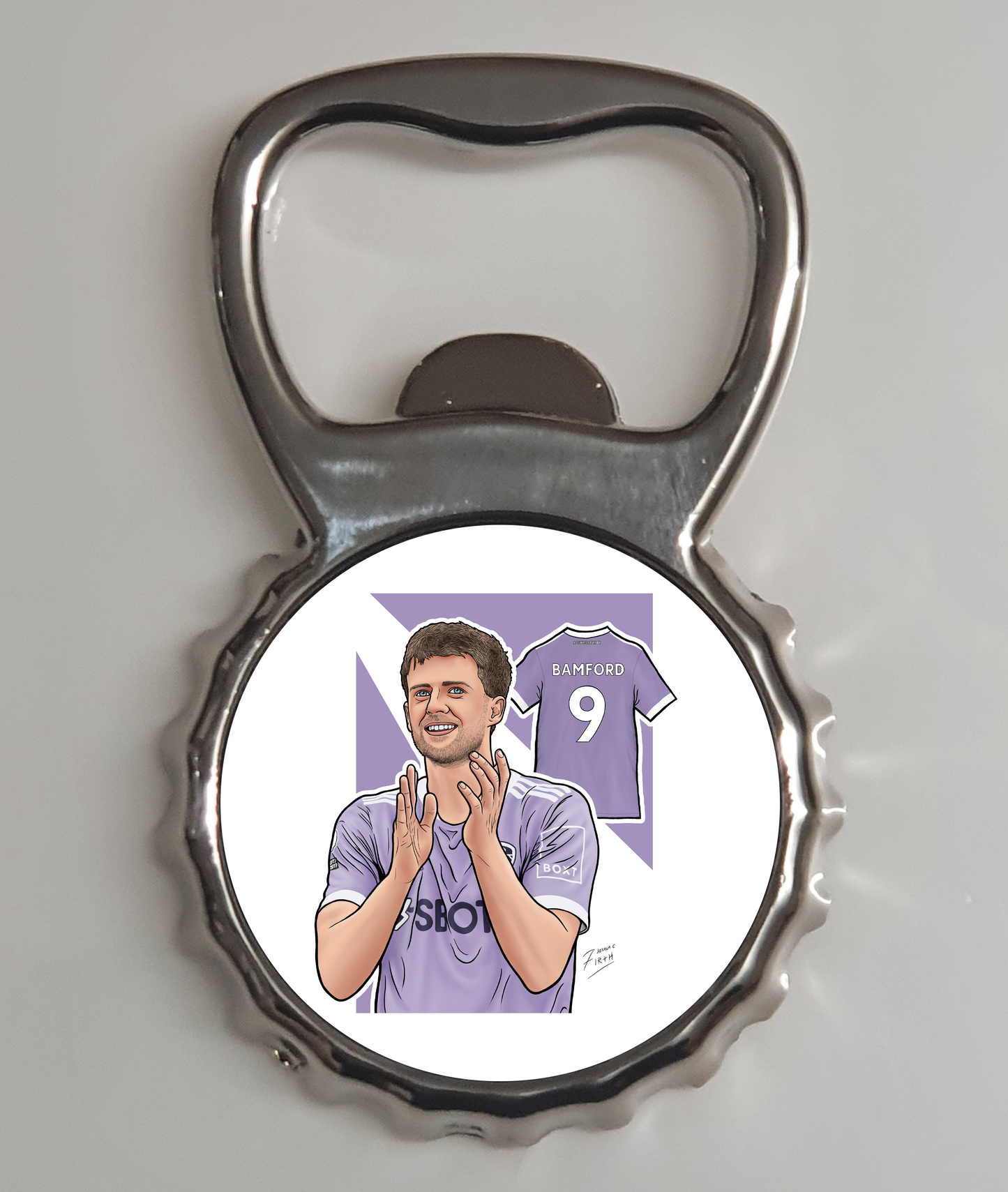 Patrick Bamford Leeds Memorabilia Metal Bottle Opener Fridge Magnet