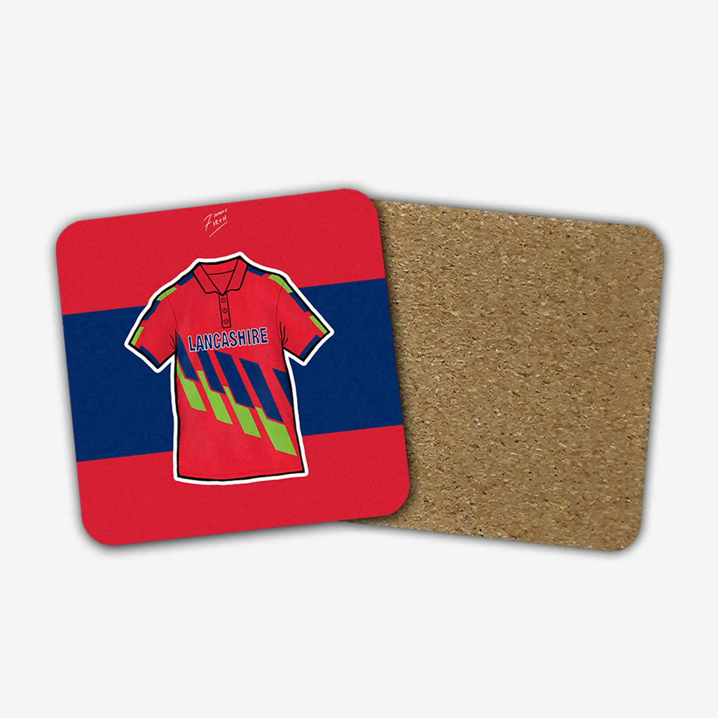 Lancashire Cricket 1993 Shirt Coaster Memorabilia Hand Sublimated