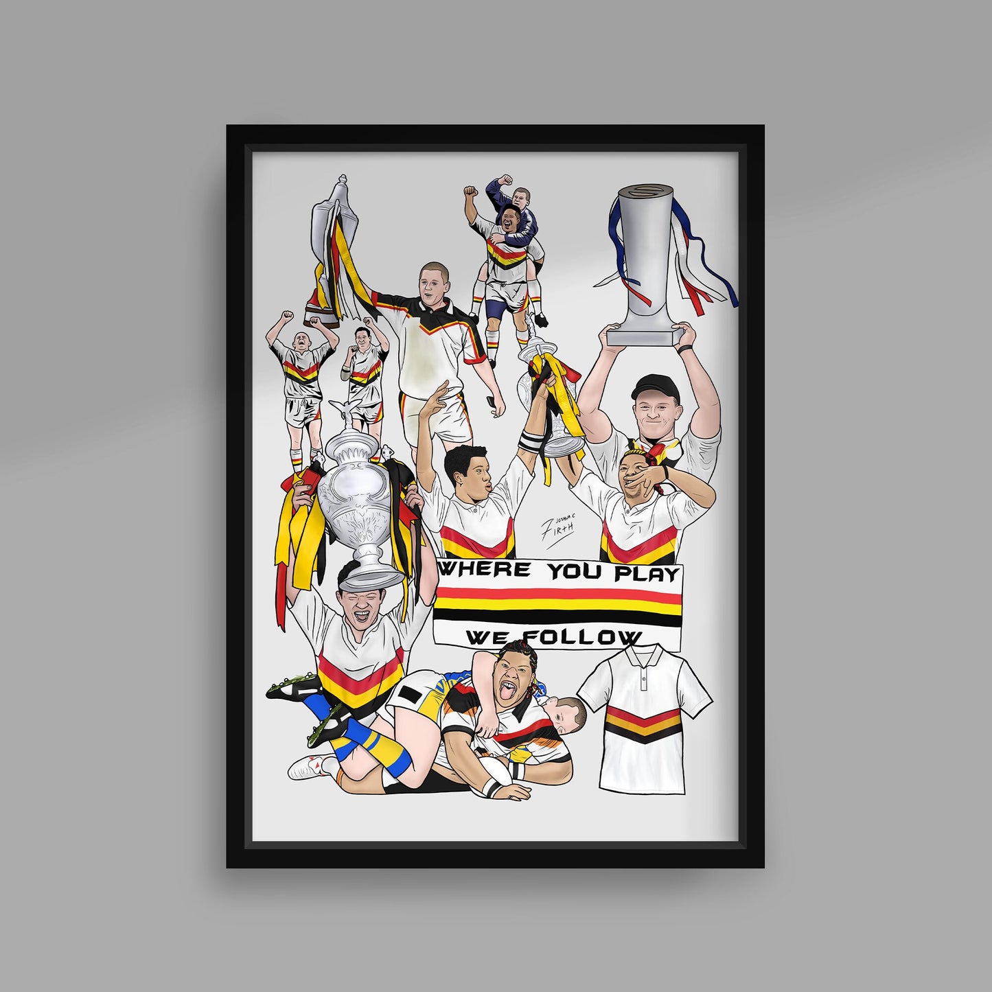 Legends of Bradford Bulls Rugby League Poster Print