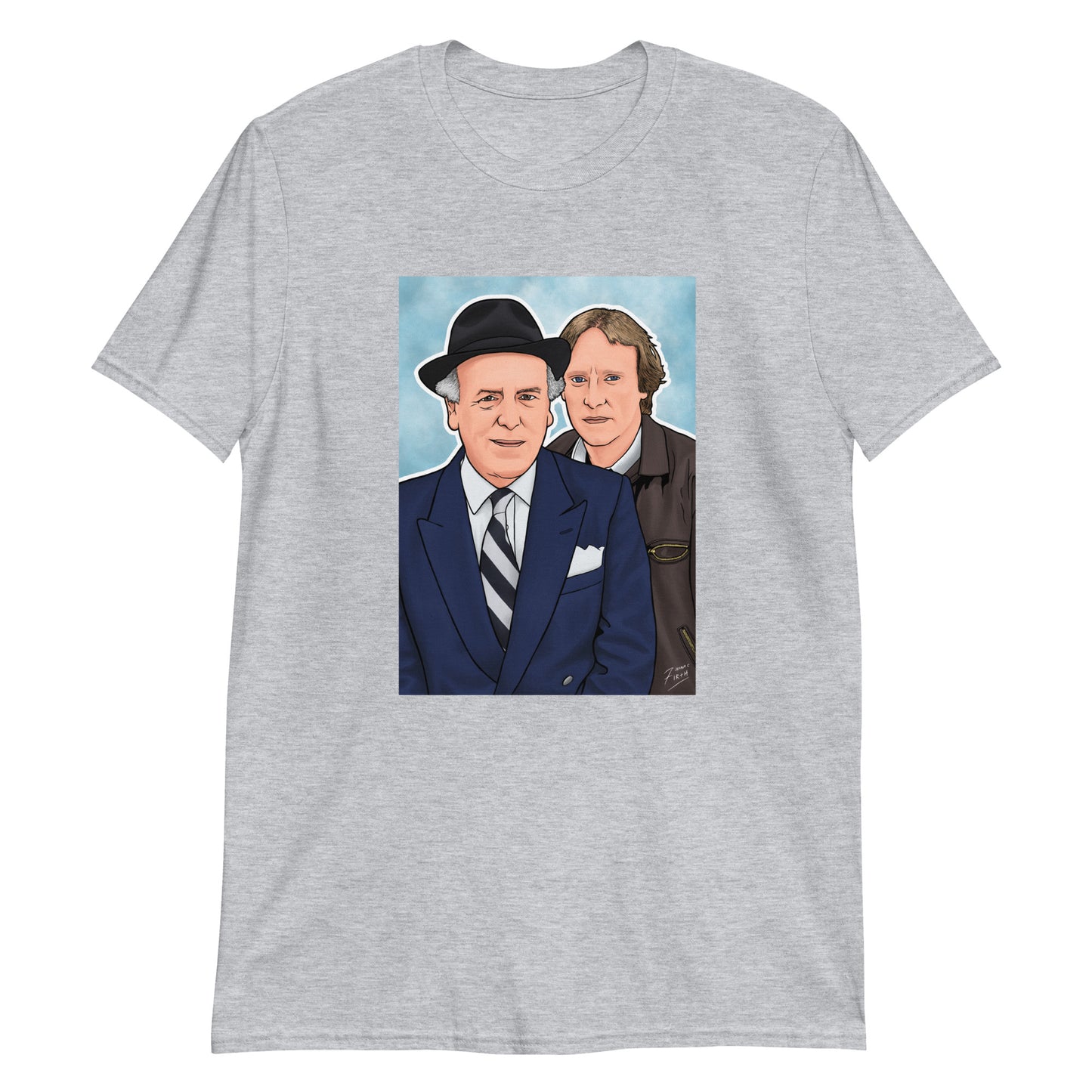 Grey Arthur Daley & Terry McCann, George Cole, Dennis Waterman from Minder T-Shirt
