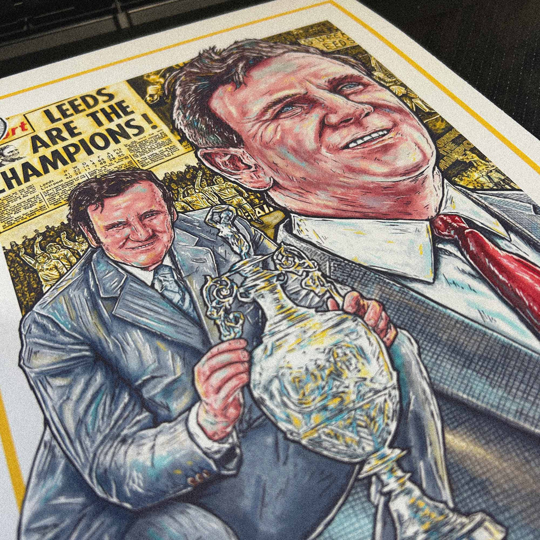 Don Revie and the Glory of 1974: Capturing Leeds United’s Legendary Triumph Through Art