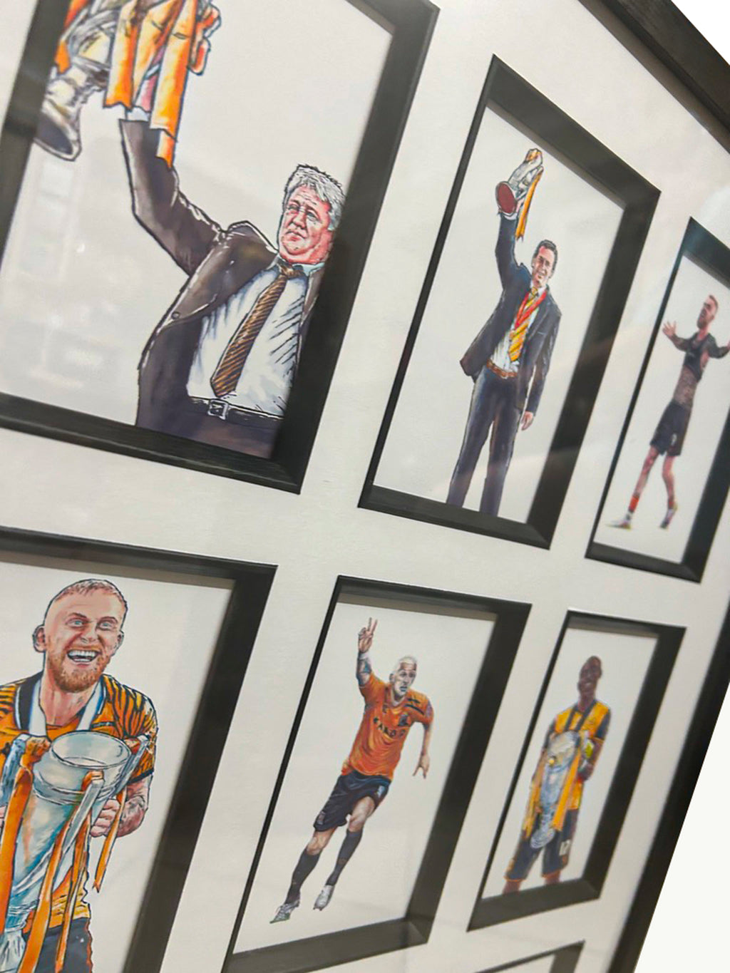 Hull Playoff Legends Limited Edition Art Framed Football Print