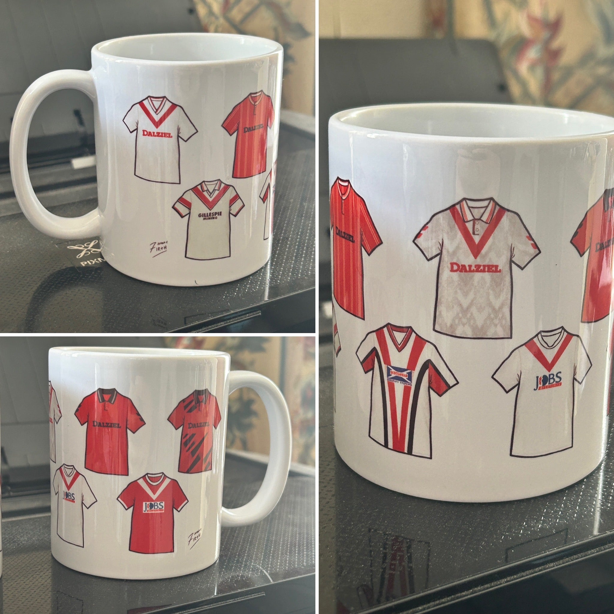 Airdrie Retro Shirts Ceramic Football Mug