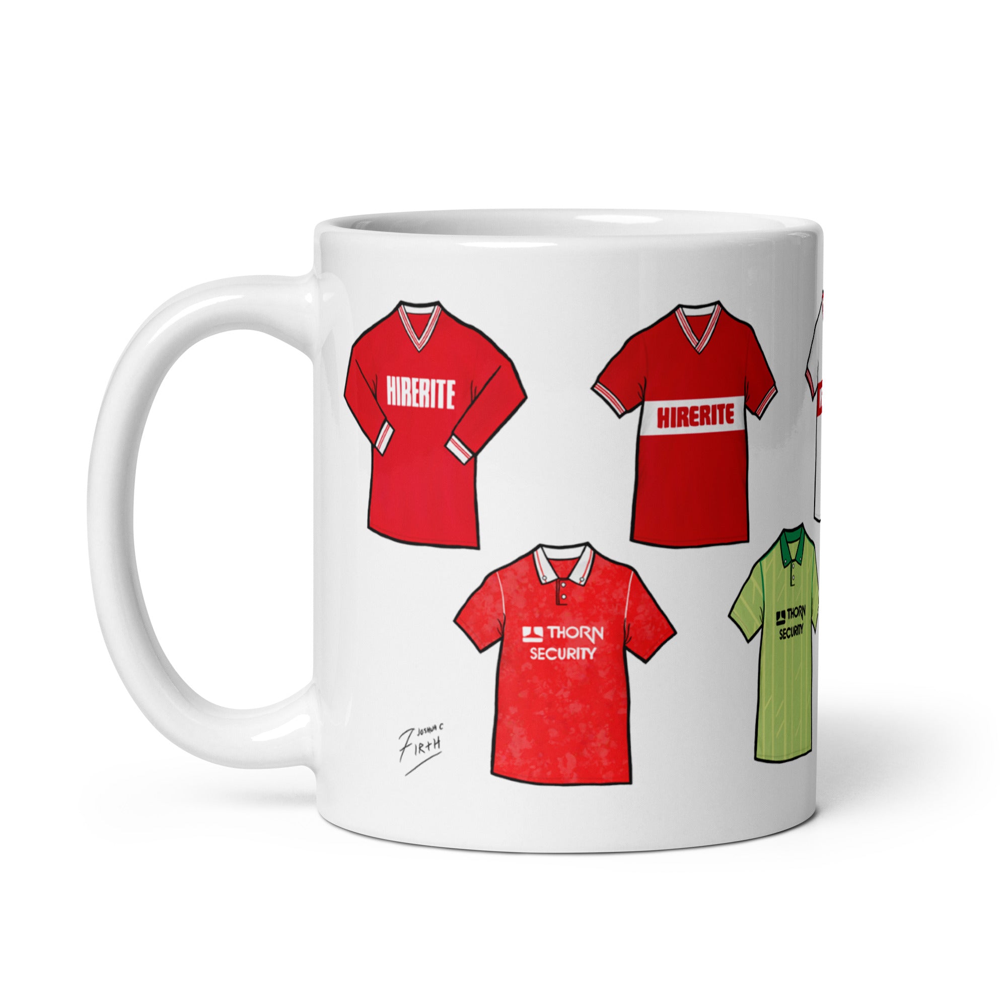 A premium Bristol City inspired mug by the club’s famous historic and classic football jerseys. This design celebrates the rich heritage of Bristol City Football Club, drawing influence from iconic kits worn by The Robins throughout their history.
Perfect for Bristol City supporters, retro football fans, and lovers of classic football shirt design, this mug is ideal for matchday brews, home use, or the office. Unofficial & is not tied to any brand/club