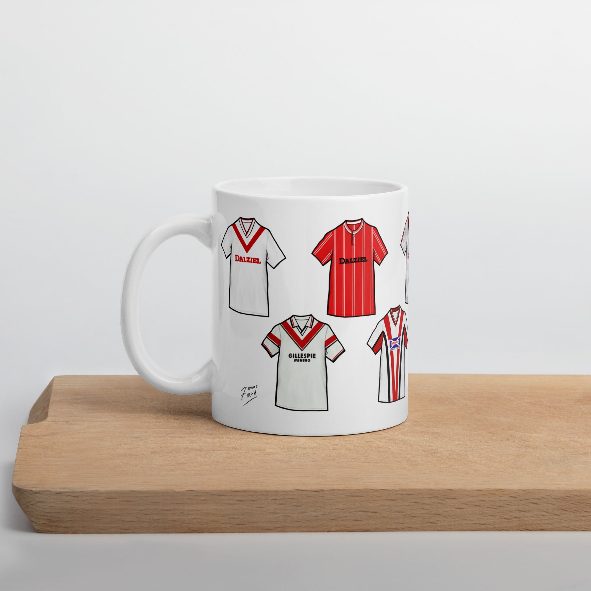 Airdrie Retro Shirts Ceramic Football Mug