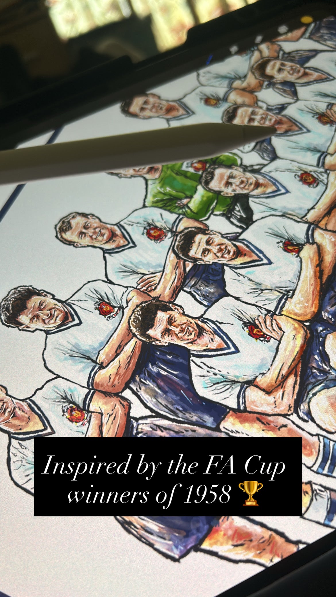 Celebrate the proud legacy of the Trotters with this independently created artwork inspired by the Bolton legendary 1958 FA Cup-winning side. Designed by a passionate football supporter, this hand-drawn illustration pays tribute to one of the most memorable teams in the club’s history, capturing the spirit, pride and nostalgia of Bolton’s famous Wembley triumph.