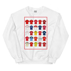 Retro-style Barnsley FC inspired sweatshirt made from a 50/50 cotton-polyester blend, featuring a pre-shrunk classic fit with soft air-jet spun yarn. Includes a 1x1 athletic rib knit collar with spandex and durable double-needle stitching on the collar, shoulders, armholes, cuffs, and hem