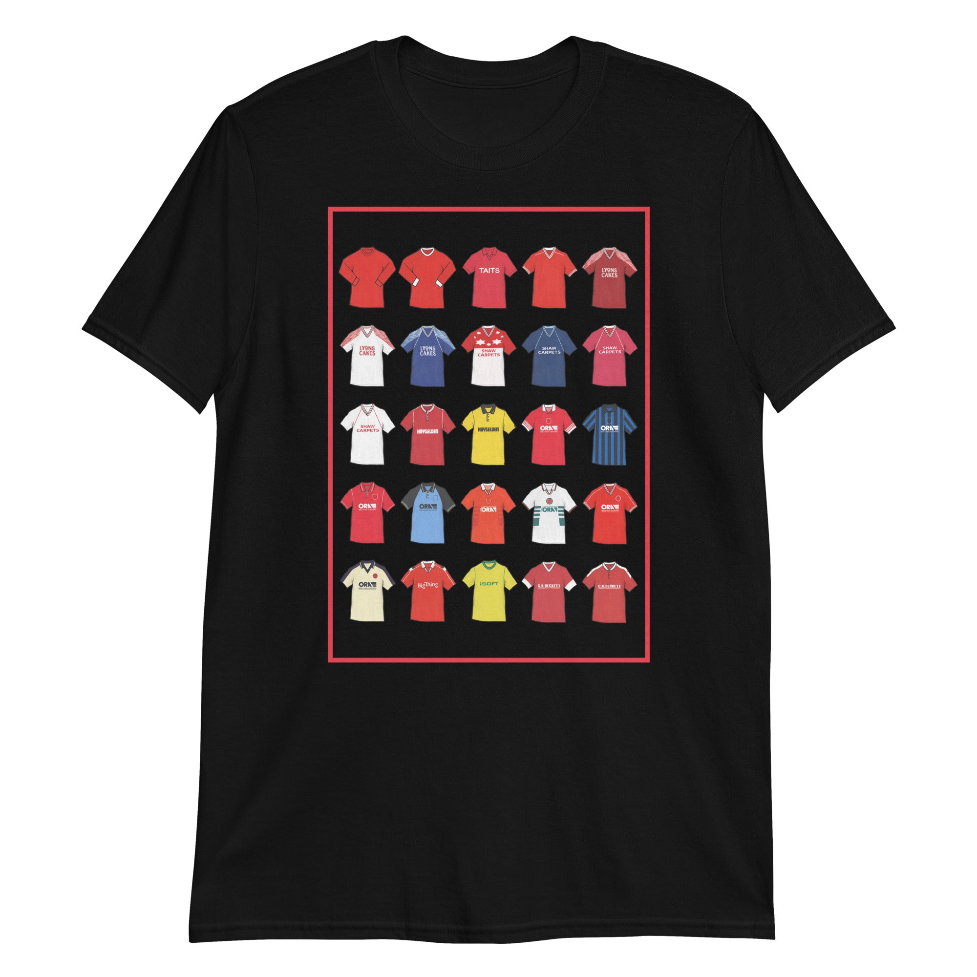 Barnsley Inspired Retro Shirts T-shirt ideal for anyone who is a fan of Barnsley - Colour Black