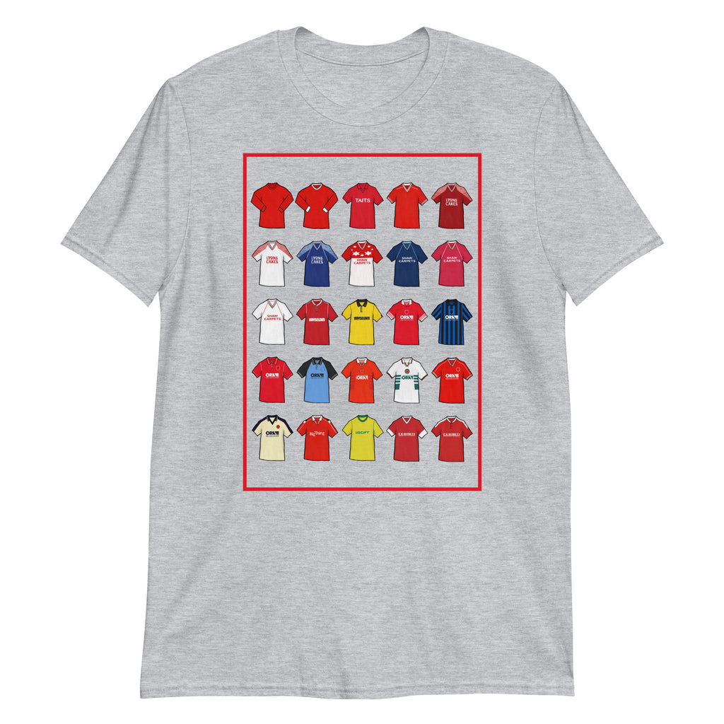 Barnsley Inspired Retro Shirts T-shirt ideal for anyone who is a fan of Barnsley - Colour Grey