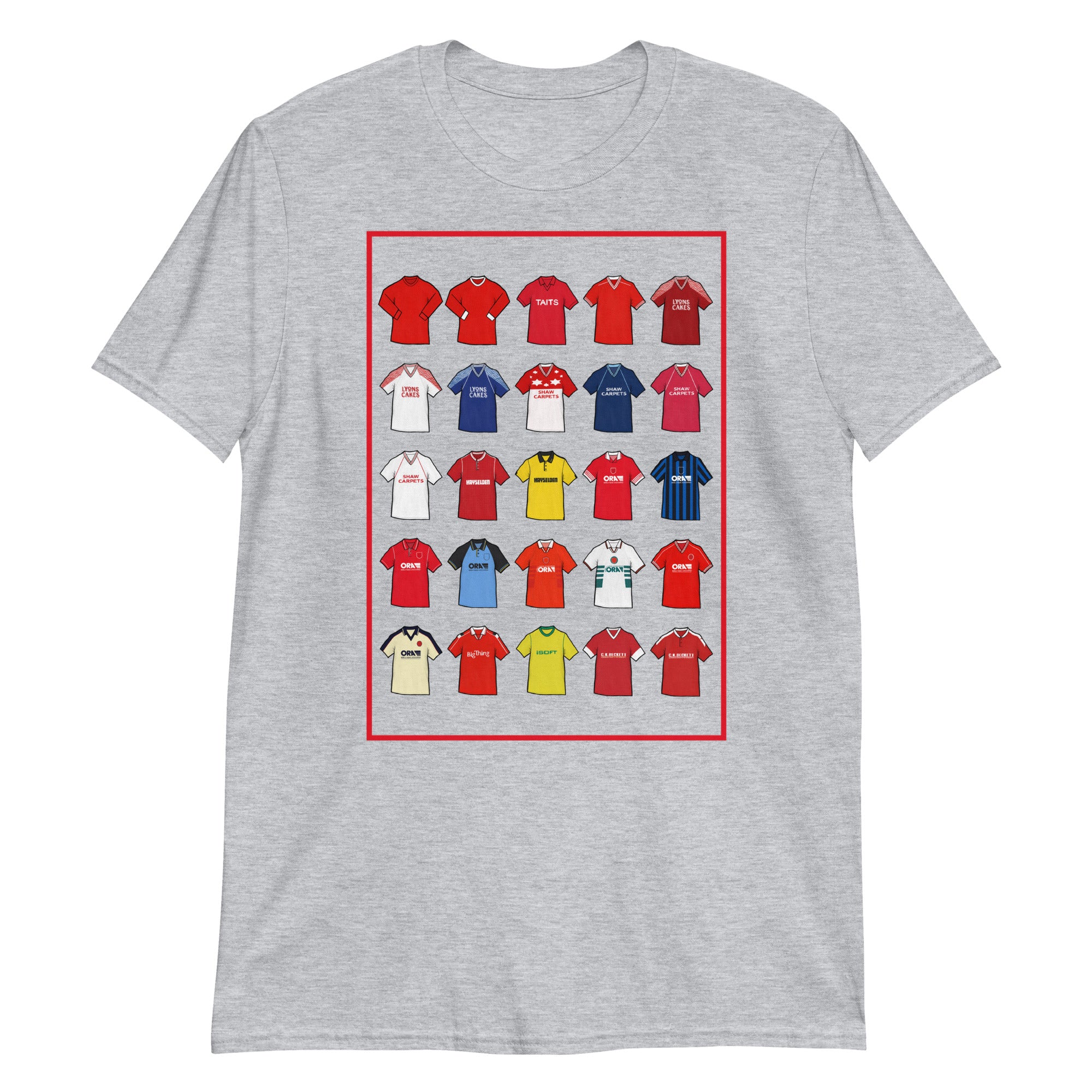Barnsley Inspired Retro Shirts T-shirt ideal for anyone who is a fan of Barnsley - Colour Grey