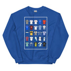 This sweatshirt design takes its cue from the iconic blue and white of Barrow AFC, blending vintage jersey textures with a bold, modern edge. With subtle nods to classic kits and the club’s proud history, it’s a tribute to the enduring legacy of the Bluebirds—crafted for comfort, built for true supporters