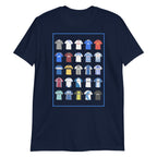 This T-shirt design draws inspiration from Barrow AFC’s iconic football shirts, showcasing bold blue and white elements with a modern twist. Featuring vintage jersey patterns and textured details, it pays tribute to the club’s proud heritage and lasting legacy. A perfect blend of classic football culture and fresh, contemporary style—made for true Bluebirds fans