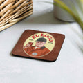 El Loco Marcelo Bielsa coaster inspired by the Tetley’s Bitter beer logo, featuring Leeds United design and Yorkshire football fan gift style