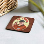 El Loco Marcelo Bielsa coaster inspired by the Tetley’s Bitter beer logo, featuring Leeds United design and Yorkshire football fan gift style