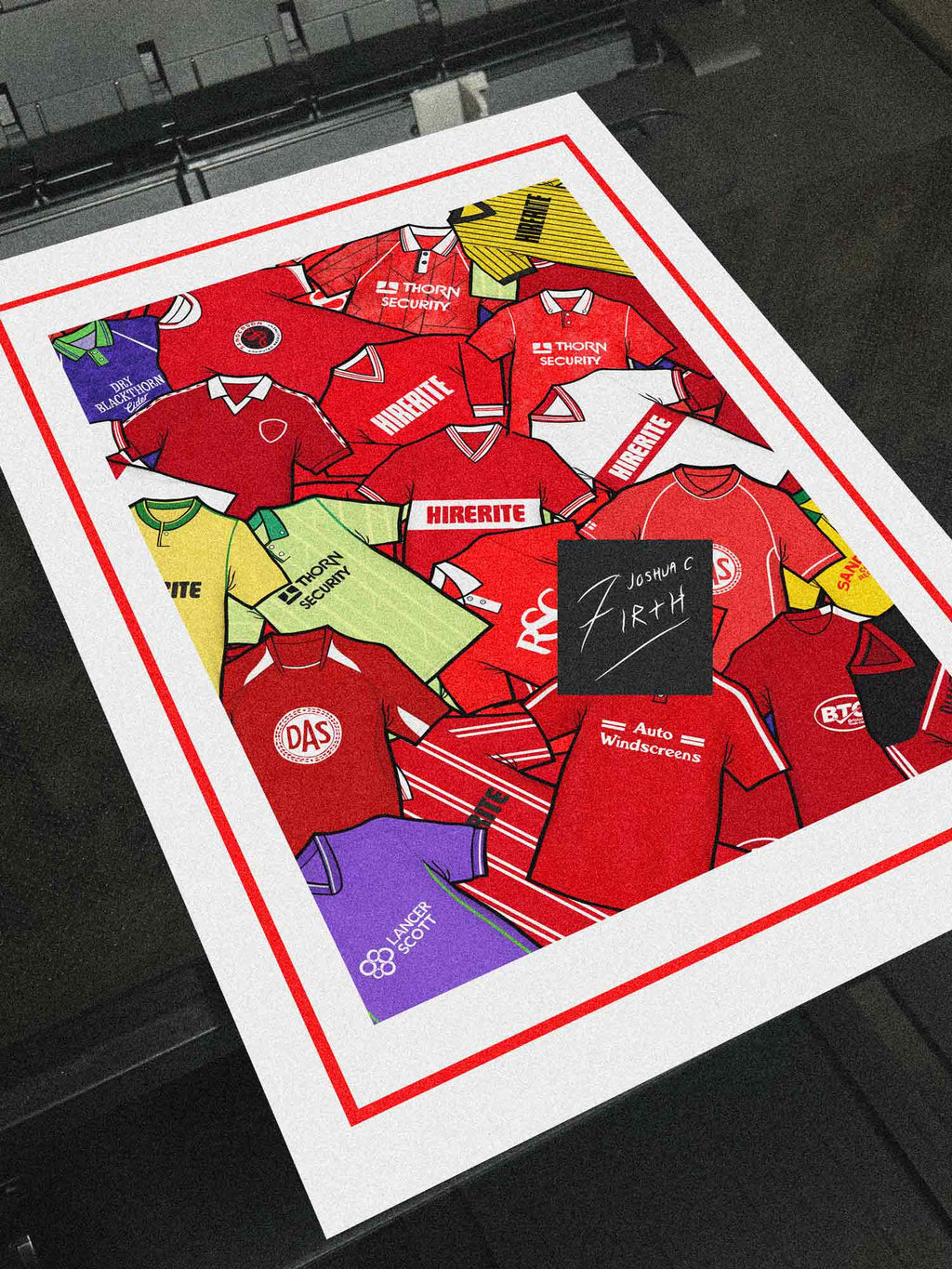 Unofficial - Celebrate Bristol City heritage with this retro shirt art print, available in A3/A4, framed or unframed—perfect gift for true Robins fans.