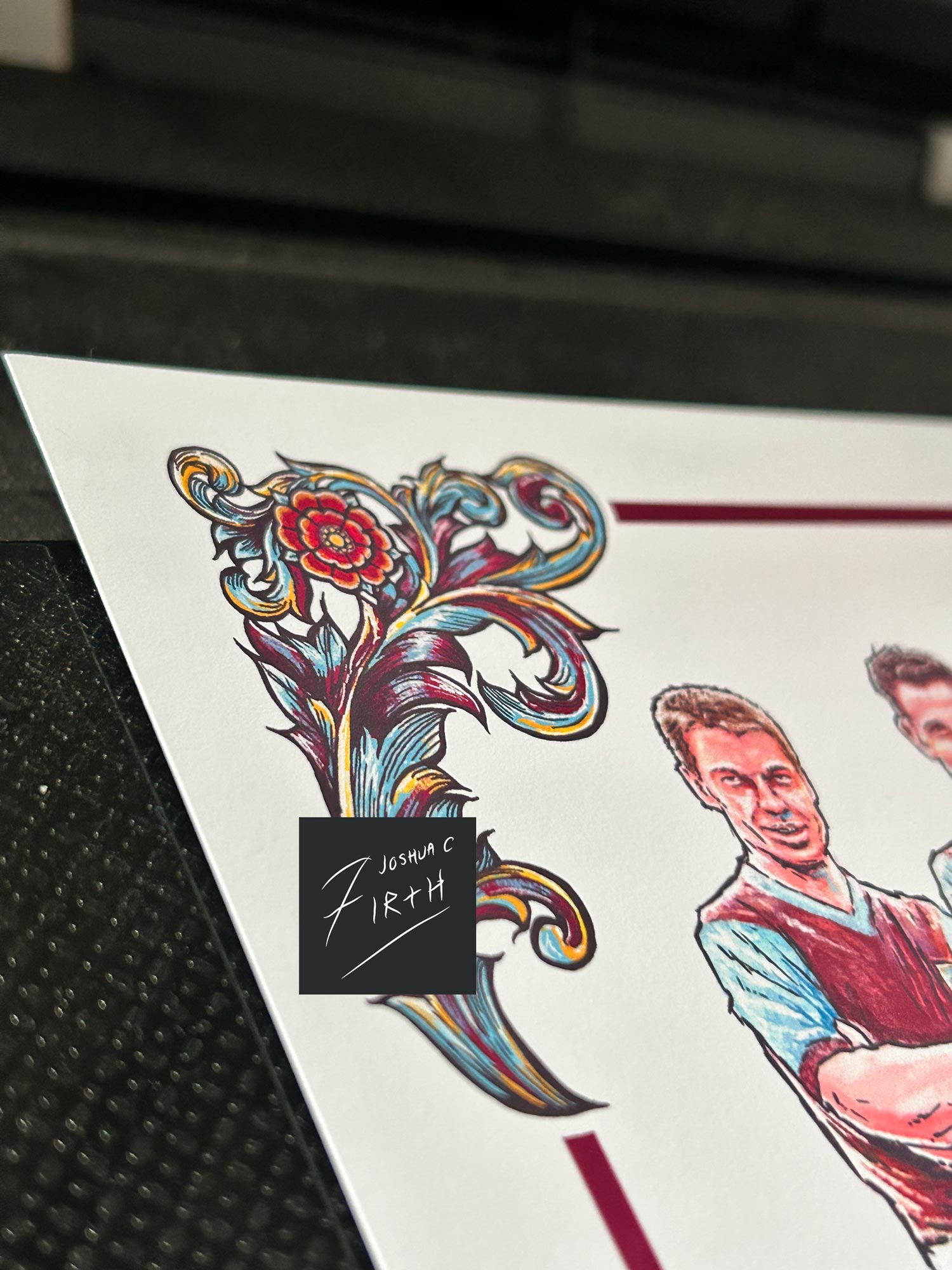 A4 poster print inspired by the 1959-60 title win of Burnley Football Club under Harry Potts