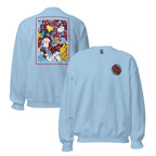 Burnley FC–inspired retro football sweatshirt featuring an embroidered Lancashire rose on the front and a bold collage of classic retro shirts on the back. This unisex pullover blends vintage kit style with cosy comfort—perfect for chilly match days, pub nights, or casual wear. A tribute to iconic Clarets kits and Burnley’s proud football heritage. An ideal gift or wardrobe staple for fans of retro football and local pride.