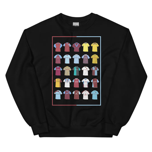 Retro Burnley FC-inspired sweatshirt with a classic fit, soft feel, and durable stitching. Made from a pre-shrunk cotton-polyester blend, it's perfect for Clarets fans who love vintage football style. Features claret and blue design details, ideal for match days, casual wear, or gifting. Celebrate Burnley’s rich history and show your pride in comfort and style.