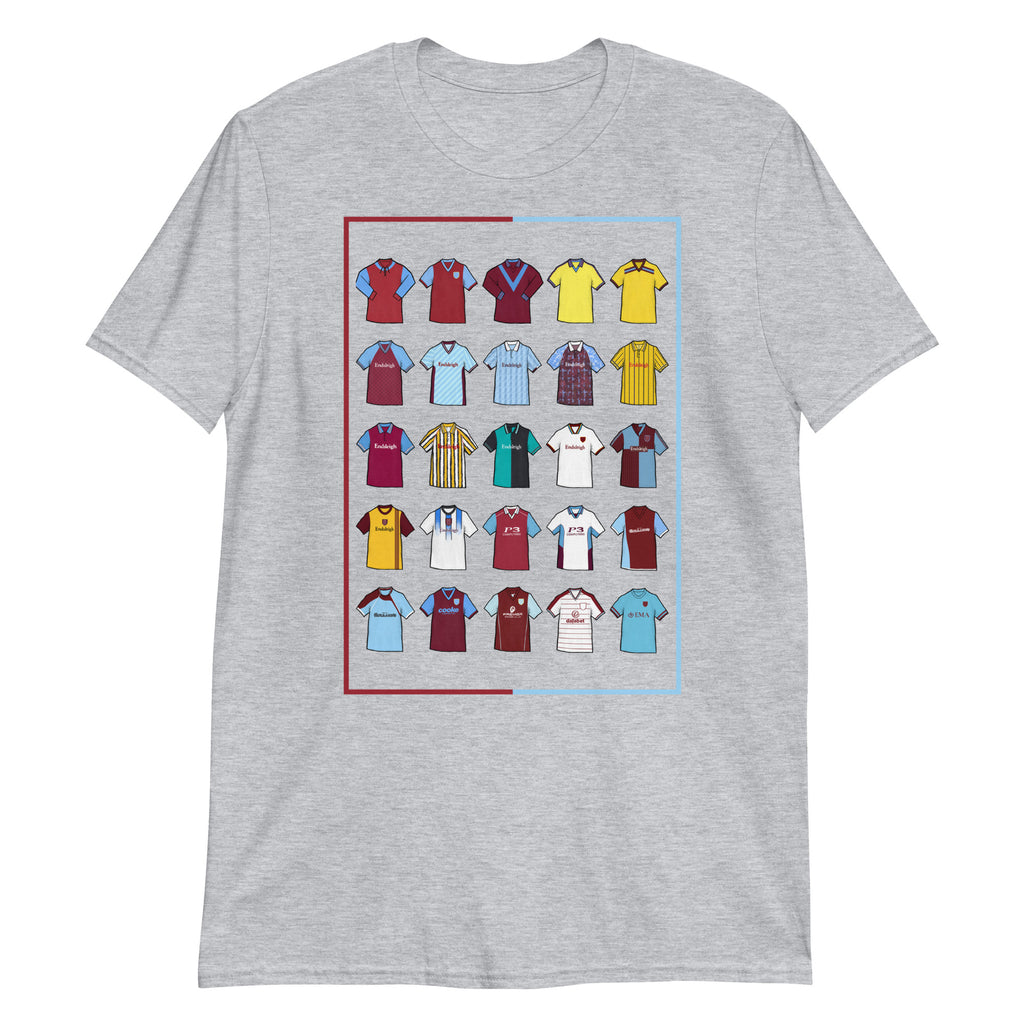 This T-shirt design draws inspiration from Burnley FC’s iconic football shirts, showcasing bold claret and blue elements with a modern twist. Featuring vintage jersey patterns and textured details, it pays tribute to the club’s proud heritage and lasting legacy. A perfect blend of classic football culture and fresh, contemporary style—made for true Clarets fans