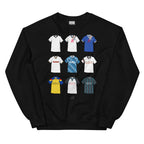 Celebrate your Rams pride with this Derby County FC sweatshirt, designed for fans who love classic football style. Featuring detailed artwork showcasing 9 iconic Derby County shirts from the club’s history, this retro-style sweatshirt highlights the club’s rich heritage and timeless football culture. Perfect for match days, casual wear, or as a Derby County football gift, it combines vintage-inspired design with modern comfort. A must-have sweatshirt for true Derby County supporters who cherish the club