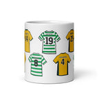 Inspired by the legends of Glasgow Celtic, featuring illustrated jerseys of players such as Paul Lambert, Scott Brown, Petrov, Jackie McNamara & Lubomir Moracvik