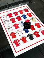 Charlton Athletic Football Retro Shirts Print, Inspired by the Addicks shirts of the past