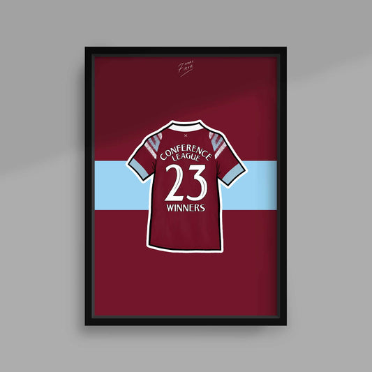 West Ham Themed Conference League Winners 23 Print