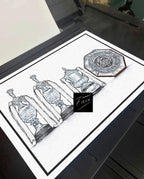 Derby County Inspired Poster Print Which Pays Tribute To All Major Honours They've won in their entire history from first division league titles, FA Cup, and Charity Shield