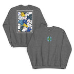 This Derby County FC sweatshirt features a bold Derbyshire flag at the center, surrounded by a retro collage of the club’s iconic football shirts. Designed for Rams fans who love classic football style, it’s perfect for match days, casual wear, or as a Derby County football gift. Celebrate the club’s proud heritage and show your Rams pride with this must-have retro Derby County sweatshirt for true supporters. Grey