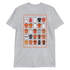 Show your passion for Dundee United FC with this retro T-shirt, inspired by the club’s iconic shirts. Featuring a bold tangerine, black, and white palette and hand-drawn vintage shirt illustrations, this design captures the proud tradition and rich heritage of the Terrors. Crafted for comfort and style, it blends classic football nostalgia with a modern edge — perfect for any Dundee United fan or casual match-day look