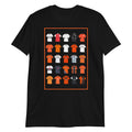 Show your passion for Dundee United FC with this retro T-shirt, inspired by the club’s iconic shirts. Featuring a bold tangerine, black, and white palette and hand-drawn vintage shirt illustrations, this design captures the proud tradition and rich heritage of the Terrors. Crafted for comfort and style, it blends classic football nostalgia with a modern edge — perfect for any Dundee United fan or casual match-day look