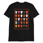 Show your passion for Dundee United FC with this retro T-shirt, inspired by the club’s iconic shirts. Featuring a bold tangerine, black, and white palette and hand-drawn vintage shirt illustrations, this design captures the proud tradition and rich heritage of the Terrors. Crafted for comfort and style, it blends classic football nostalgia with a modern edge — perfect for any Dundee United fan or casual match-day look