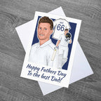 Happy Fathers Day Joe Root England cricket themed card!