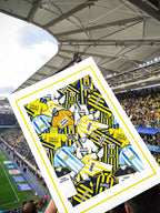 Artwork themed by those legendary Fenerbahce classics of the past, inspired by the biggest club in Turkey
