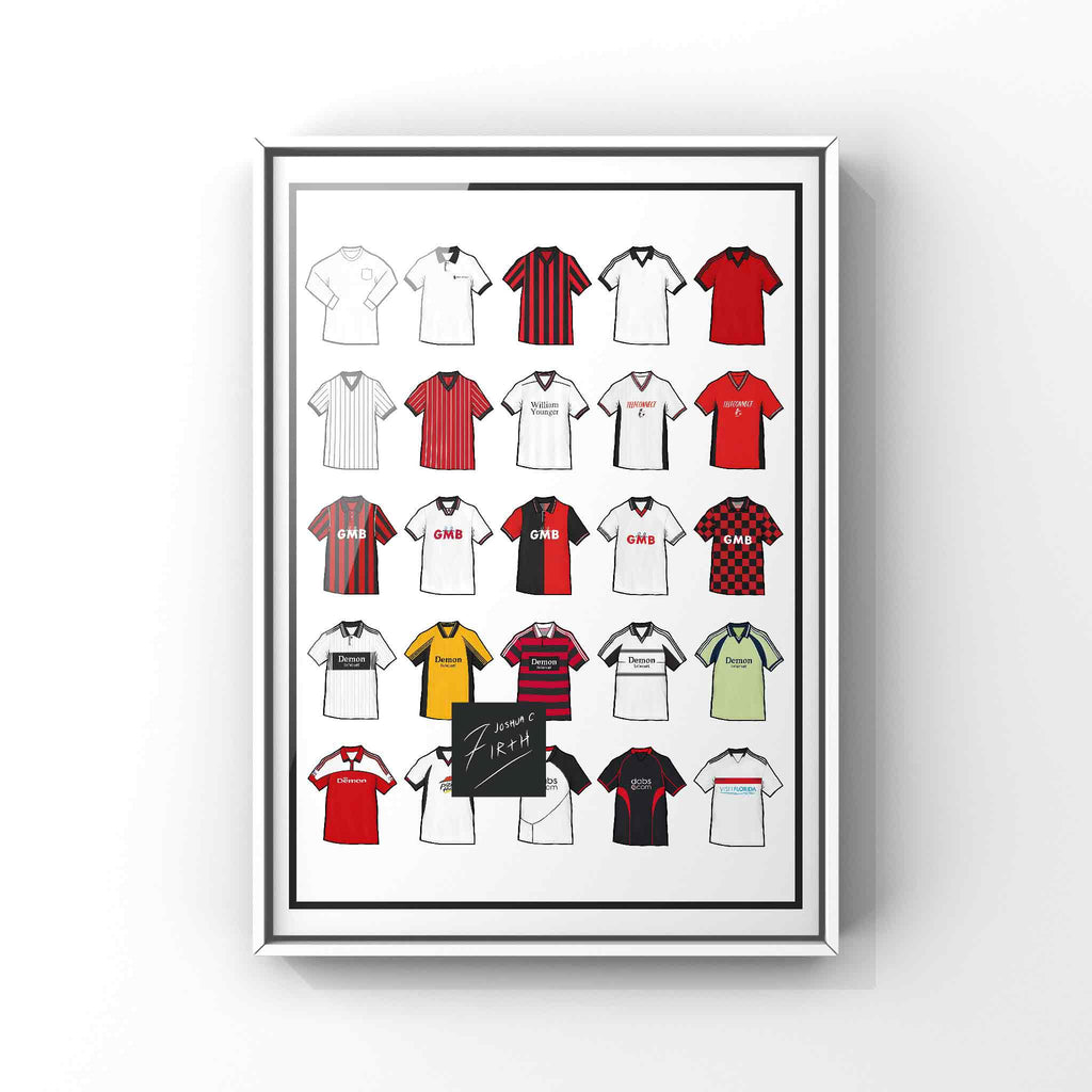 Fulham Retro Shirts Football Print