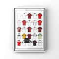 Fulham Retro Shirts Football Print