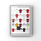 Fulham Retro Shirts Football Print