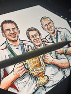 England 2003 Rugby World Cup Legends - Johnson, Wilkinson & Dallaglio Print
