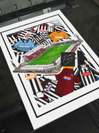 Grimsby Town Football Club Blundell Park Inspired Retro Football Poster Print