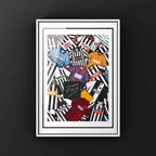 Grimsby Town Football Kit Collage Retro Shirts Football Print